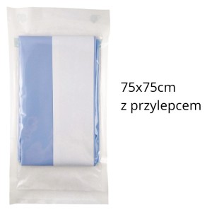 Serweta 75 x 75cm z PRZYLEPCEM NEOSET     Drapes Profi Line dwuwarstwowa włókninowa jałowa NSD01027E