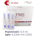 FMS Micro Syringe 32G 0.5ml ref. FIS024 (10 PIECES)