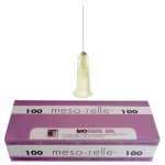 MESO-RELLE 0,3 x 40 igły do mezoterapii   30G x 1 1/2`` żółte ref. M0130G40 (100 szt.)