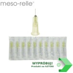 IGŁA MESO-RELLE 0,3 x 4 (10 SZTUK) do     mezoterapii 30G żółta ref. M0130G04
