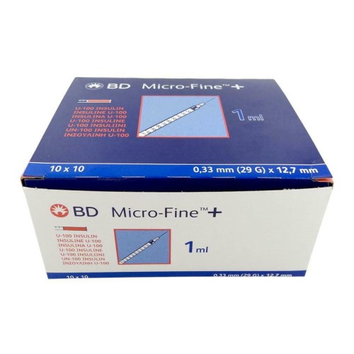Strzykawki-BD-Micro-Fine-1ml-u100-0,33x12,7-6126