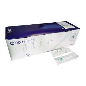 Strzykawki 3-częściowe BD EMERALD 10ml    Luer Slip ref. 307736 (100 szt.)