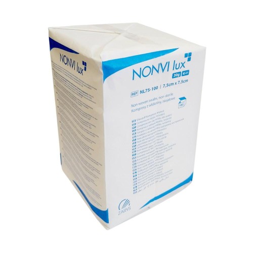 NONVI-LUX-kompresy-wlokninowe-7,5x7,5cm-niejalowe-6705