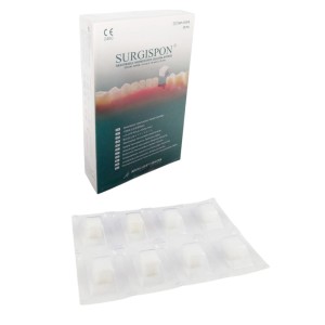 SURGISPON DENTAL 10 x 10 x 10 mm          hemostatyczna gąbka żelatynowa (32 szt.)