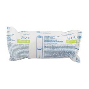 safeLINE ELASTIC 10cm x 5m opaska         elastyczna z zapinką (bandaż elastyczny) MERCATOR zapakowana w papier (1 szt.)