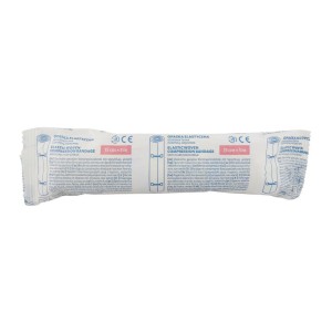 safeLINE ELASTIC 15cm x 5m opaska         elastyczna z zapinką (bandaż elastyczny) MERCATOR zapakowana w papier (1 szt.)