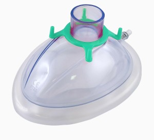 Maska anestetyczna PCV rozmiar 3 (S)      z pompowanym mankietem ZIELONA SINMED ref. MAP-3