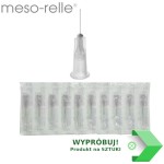 Igła MESO-RELLE 0,4 x 25 (10 SZTUK) do    mezoterapii 27G szara ref. M0127G25