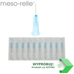 Igła MESO-RELLE 0,26 x 12 (10 SZTUK) do   mezoterapii 31G niebieska ref. M0131G12