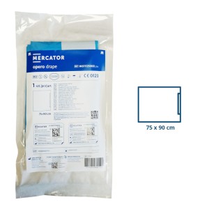 Surgical drape 75 x 90cm OPERO DRAPE with adhesive tape 2-layer non-woven sterile