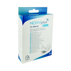 NONVIPLAST 8cm x 1m non-woven plaster with dressing