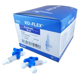 KD-FLEX STANDARD kranik trójdrożny        NIEBIESKI ref. 773475M (50 szt.)