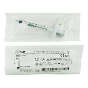 3Dose 1m Syringe 125 GREEN ref. 3DG125/70023 (1 PIECE)
