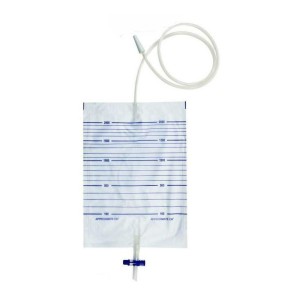 Urine bag ZARYS 2L Valve T, tubing 90cm, sterile ref. WMD2000-90 (10 pcs)