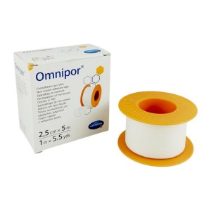 OMNIPOR 2,5cm x 5m przylepiec z białej    włókniny ref. 900437 (1 szt.)
