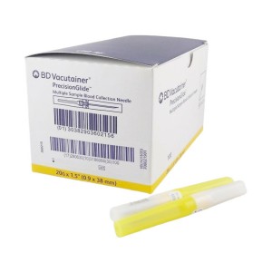 Igła systemowa PRECISIONGLIDE 0,9 x 38    20G BD VACUTAINER Multi Sample Needle do pobierania wielu próbek krwi ref. 360215 (100 szt.) PROMOCJA