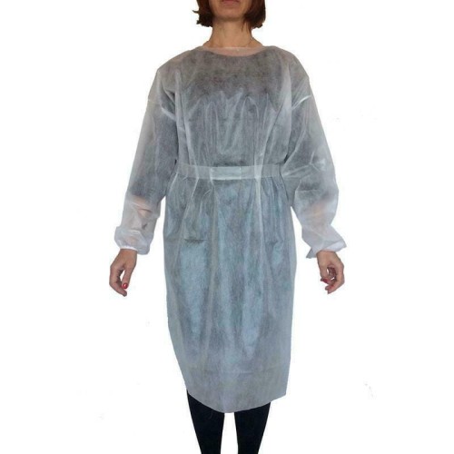 Fartuch higieniczny rękaw na gumkę biały 35g b-2713