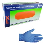 Rękawiczki nitrylowe PRIME SOURCE roz.XL nitrylowe NIEBIESKIE bezpudrowe (100 szt.)