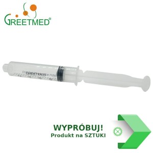 3-piece syringe GREETMED 10ml LUER LOCK for plasma breakable plunger (1 PIECE)