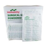 Rękawiczki chirurgiczne IMMUNITY 8,0 PUDROWANE lateksowe jałowe