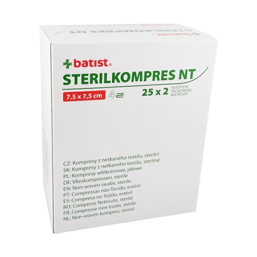 BATIST-STERILKOMPRESNT-7,5x7,5cm-4515