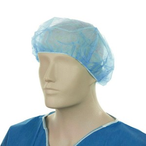 Bouffant cap BLUE (100 pcs) OPERO packed in PE Foil