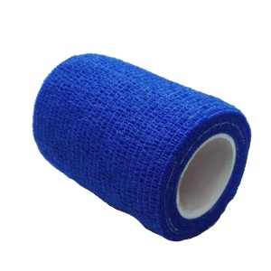 Bandaż COBAN 7,5cm x 4,5m NIEBIESKI samoprzylepny kohezyjny elastyczny POLFLEX