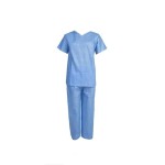 Komplet chirurgiczny z włókniny rozm. M OPERO NIEBIESKI bluza z krótkim rękawem+spodnie