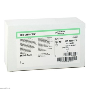 Igły iniekcyjne Braun Sterican 2,1 x 80   14G x 3 1/8`` ref. 4665473 (100 szt.)