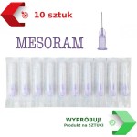 IGŁA MESORAM 0,3 x 6 (10 SZTUK) do        mezoterapii 30G x 1/6" żółta/fioletowa