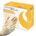 Rękawiczki jałowe SEMPERMED DERMA PF 8,0  chirurgiczne lateksowe BEZPUDROWE (1 para)
