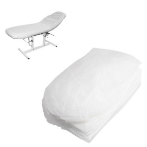 Prześcieradło włókninowe 200cm x 85cm BIAŁE NA GUMCE (10 szt.)