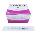 Strzykawki insulinowe BEROJECT 1ml U40    (BEROMED) z igłą 0,4 x 13 nakładaną (100 szt.)
