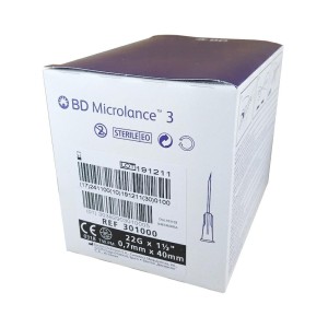 Igły iniekcyjne BD MICROLANCE 0,7 x 40 22G x 1 1/2" czarne (100 szt.)