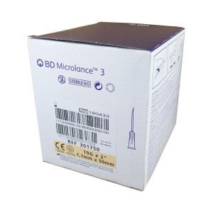 Igły iniekcyjne BD MICROLANCE 1,1 x 50 19G x 2" kremowe (100 szt.)