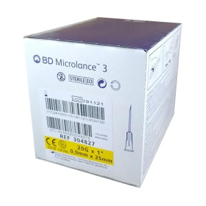 Igły iniekcyjne BD MICROLANCE 0,9 x 25 20G  x 1" żółte (100 szt.)