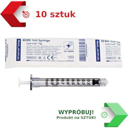 Becton Dickinson Strzykawki 1 ml Luer Lock 10 -2321