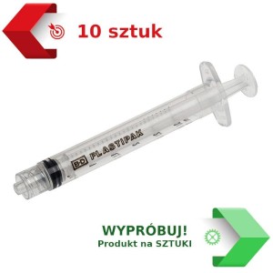 STRZYKAWKA 3-częściowa BD SYRINGE 3ml     Luer-Lok Tip ref. 309658 (10 SZTUK)