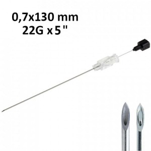 Igła do nakłuć lędźwiowych 0,7 x 127 mm BD SPINAL QUINCKE POINT 22G x 5,00`` czarna (1 szt.)