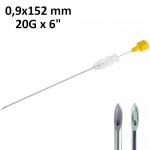 BD SPINAL NEEDLE 0,9 x 152 mm QUINCKE POINT 20G x 6'' yellow (1 PIECE)