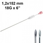 BD SPINAL NEEDLE 1,2 x 152 mm QUINCKE POINT 18G x 6'' pink (1 PIECE)
