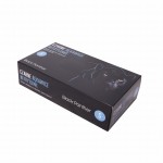 Rękawiczki BLACK PANTHER rozm S CZARNE nitrylowe bezpudrowe (100 szt.)