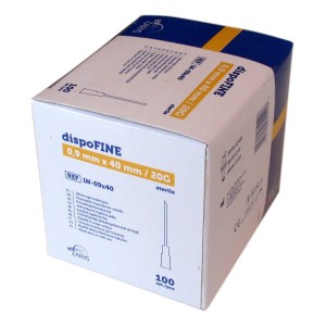 Igły iniekcyjne DISPOFINE 0,9 x 40 20G x 1 1/2" zółte (100 szt.)