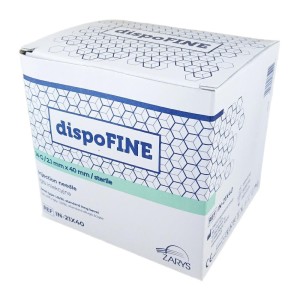 Igły iniekcyjne DISPOFINE 2,1 x 40 14G x 1 1/2" jasne zielone (100 szt.)