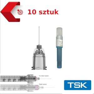 IGŁA TSK INViSIBLE NEEDLE 0,2 x 9mm (10   SZTUK) 34G x 3/8`` ref. LDS-02009