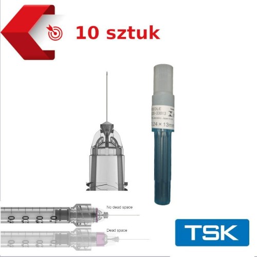 Igły TSK  Low dead space - 0,24x13mm LDS-33013-2021