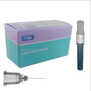 Igły TSK LDS 0,24 x 13mm LOW DEAD SPACE   HUB 33G x 1/2`` STERiJECT LDS-33013-100 (100 szt.)