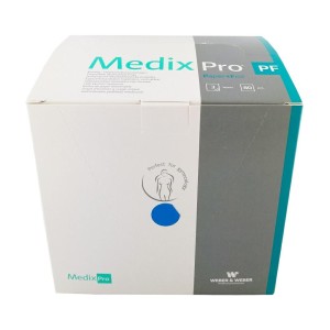 Podkłady MEDIXPRO PF NIEBIESKIE 33x48cm bibułowo-foliowe cięte SKŁADANE 3-warstwowe (80 szt.)