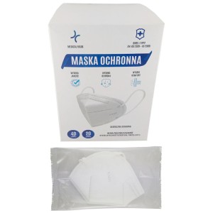 Półmaska ochronna KN95 / FFP2 (1 szt.) MEDICAL MASK maseczka z atestem zgodna z EN 149:2001+A1:2009