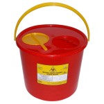 Pojemnik na odpady medyczne  5,0L MED-PLAST CZERWONY